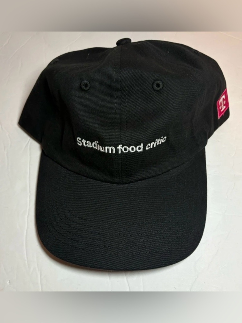 TMobile Women’s Stadium Food Critic Black Dad Adjustable Hat New